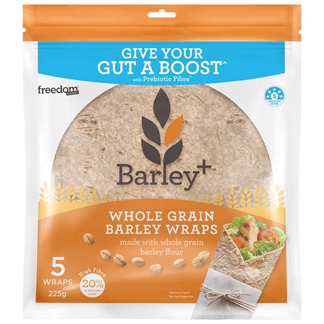 Nutritious, healthy sourdough barley bread recipe. BARLEY+ WHOLE GRAIN BARLEY WRAPS - Freedom Foods