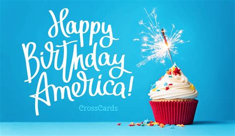 Happy Birthday America Ecard Free Independence Day