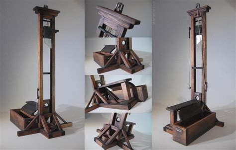 Miniature Wooden Guillotine Replica Execution By Faustdavenport On