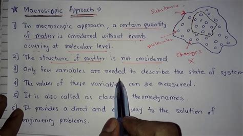 Macroscopic Approach And Microscopic Approach Thermodynamics Youtube