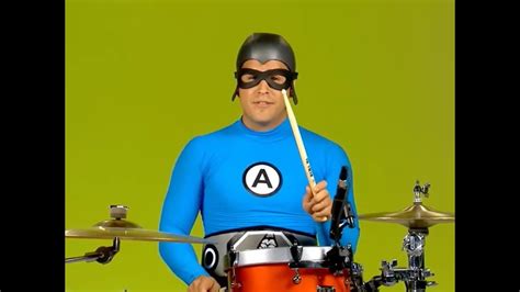 yo gabba gabba ricky fitness plays the drums slow motion 2x youtube
