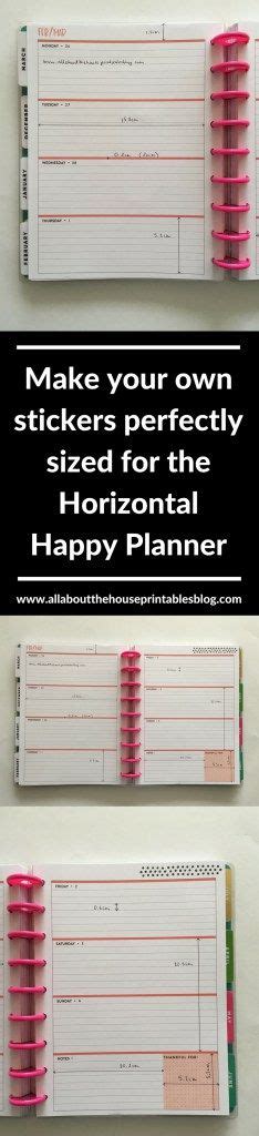 Mambi Happy Planner Horizontal Dimensions And Measurements Classic Size