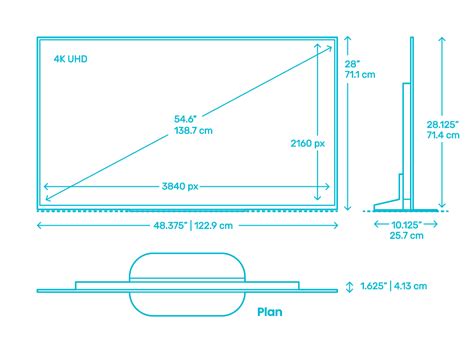 Sony Master Series A9g Oled Tv 55” Dimensions And Drawings