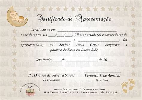 Arte Certificado Apresentação Igreja No Elo7 Mem Arte Digital 8e4caa