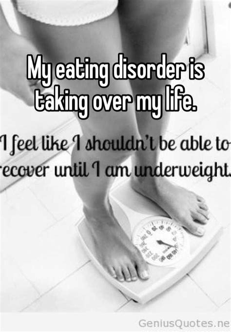 My Eating Disorder Is Taking Over My Life