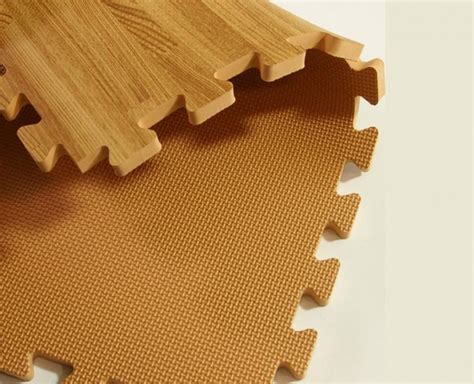 Faux Hardwood Floor Interlocking Foam Tiles 25 Pack