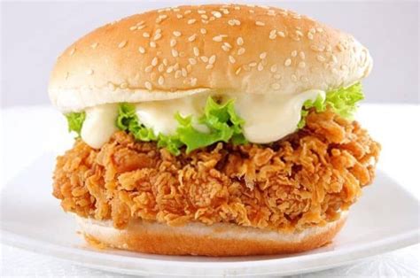 Kfc Zinger Burger Recipe Recipe Chicken Burgers Recipe Chicken Burgers Kfc Style Chicken