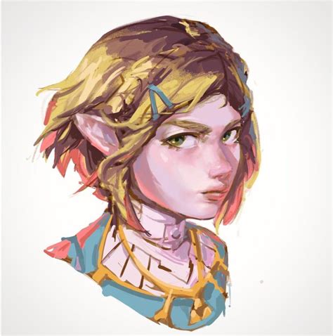 Oc Heres My Fan Art Portrait Of Zelda That Is All Zelda Fan