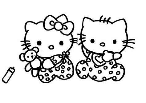 Lustige vorlagen und gratis malvorlagen kikaninchen in bildern zum ausmalen. Ausmalbilder Kostenlos Hello Kitty 4 | Ausmalbilder Kostenlos