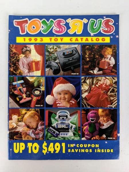 vintage 1993 toys r us toy 72 page christmas holiday catalog book magazine holiday catalog