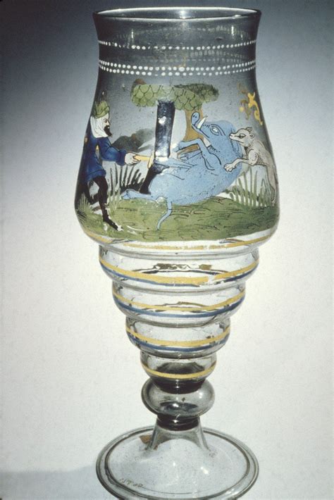 Hunting Goblet Corning Museum Of Glass Arte En Vidrio Cristal Antiguo Copas De Cristal