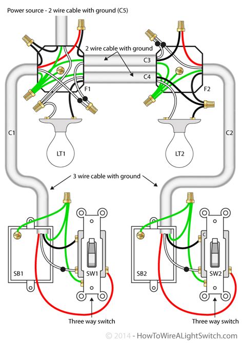 Wiring Two Light One Switch Diagram Double Light Switch To Two Lights