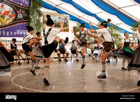 Schuhplattler Traditional Dance Contest For The Bavarian Lion Hosted By The Folklore Society
