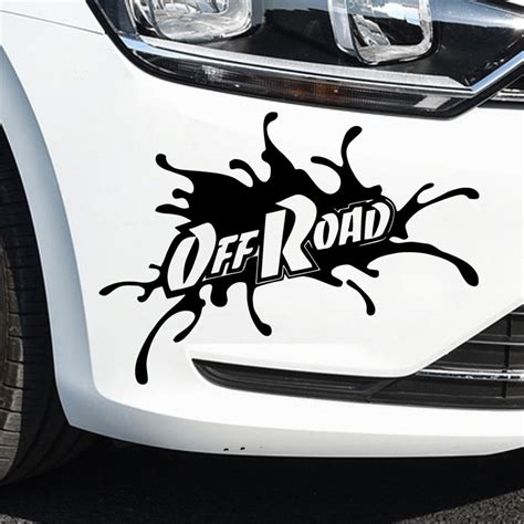 Art Design Off Road Carbon Sticker Funny Sticker On Car Stickers And Decals Rear Window Vinyl
