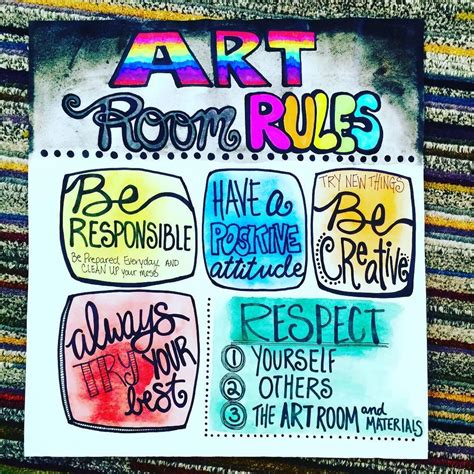 Classroom Art Room Rules Art Room Rules Art Classroom Decor