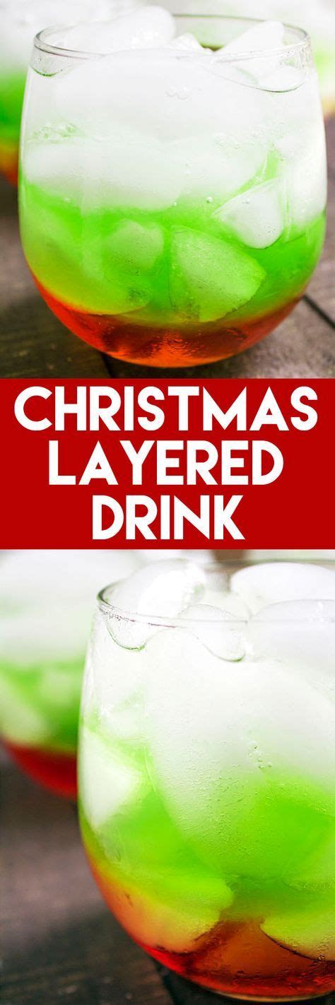 In a mixing glass, combine 1 ½ oz. Christmas Layered Drink | Recipe | Layered drinks ...