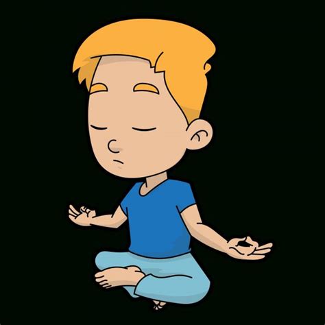 Meditation Clipart Calm Boy Meditation Calm Boy Transparent Free For