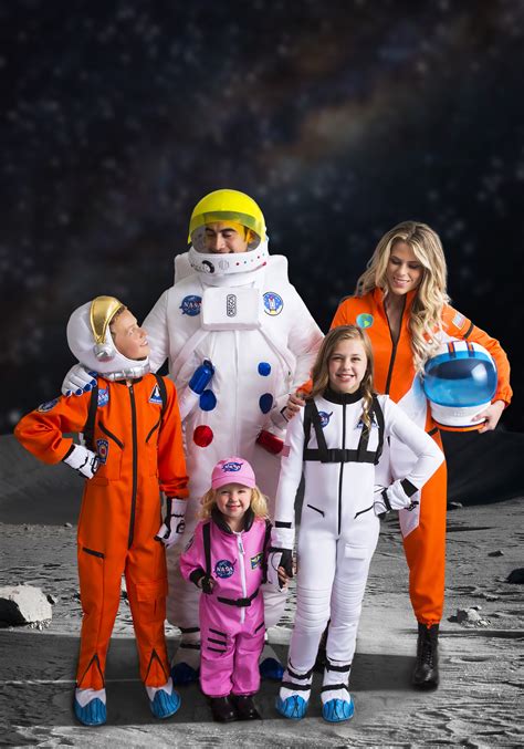 Astronaut Space Suit Drawing Astronaut Costume Kids Jumpsuit Orange