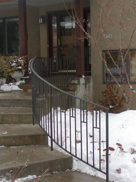 Offers railing systems for stairs, porches, decks, and others. Anchor Iron Company | Outdoor stair railing, Exterior stair railing, Step railing