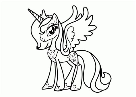 My little pony friendship is magic is an updated mlp television series that ran from 2010 to 2019. Kumpulan gambar untuk Belajar mewarnai: gambar mewarnai my little pony princess luna