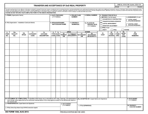 Dd Form 1354 Fill Out Sign Online And Download Fillable Pdf