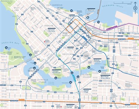 Downtown Vancouver Transit System Map Skytrain Condo Living
