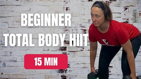 15 Minute Beginner Total Body Hiit Dumbbell Workout Youtube