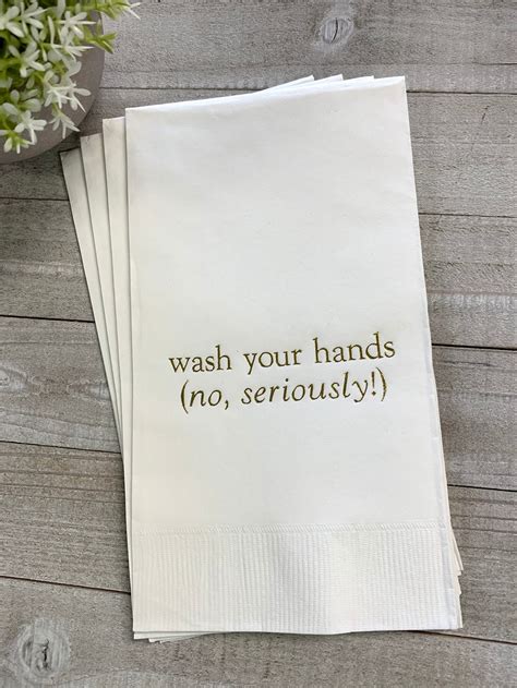 50 Personalized Hand Guest Towels Paper Bathroom Napkins Etsy