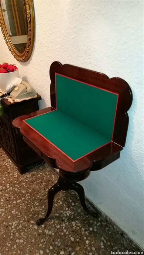 Cualquier duda déja un comentario y te responderemos ⚡. Preciosa y elegante mesa para juegos de madera - Vendido ...