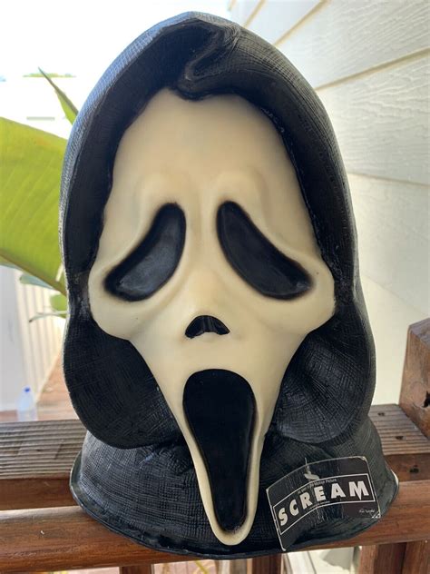 Rare Scream Ghostface Killer Rubber Mask Lifesize Bust Original Easter