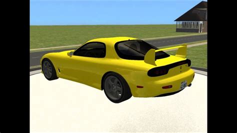 Sims 2 Car Conversion By VoVillia Corp 1995 Mazda RX 7 Initial D