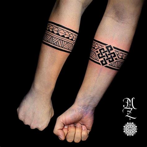 Knot Maori Armband Tribal Band Tattoo Wrist Band Tattoo Forearm Band