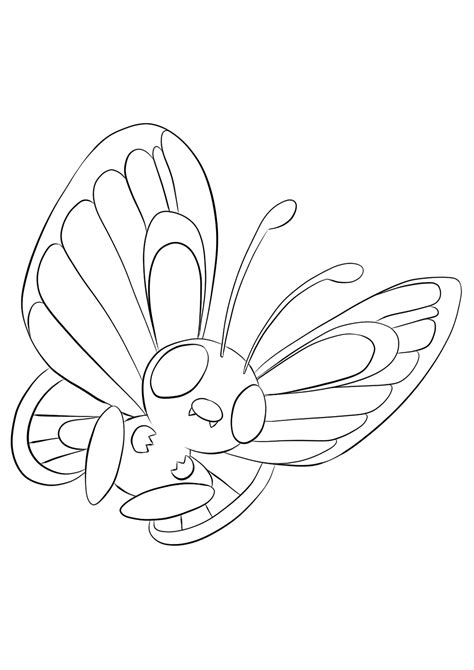 Butterfree No12 Pokemon Generation I All Pokemon Coloring