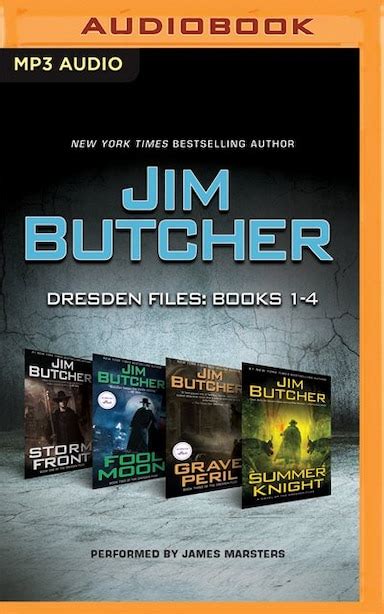 Jim Butcher Dresden Files Books 1 4 Storm Front Fool Moon Grave Peril Summer Knight Book