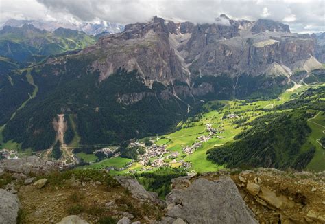 Free Small Alpine Village Italian Dolomites Stock Photo