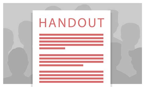 Use Handouts To Support And Enhance Your Presentation
