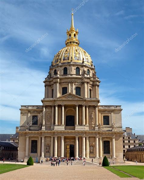Paris Les Invalides Hospital And Chapel Dome — Stock