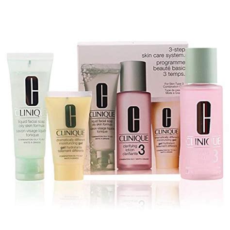 Clinique 3 Step Skin Care System Combination Oily Skin Type