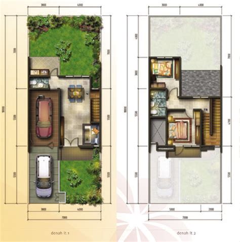 #desainrumah #desainrumahminimalis #rumahminimalis #desainrumahminimalisdualantai desain rumah minimalis dua lantai 6x12 meter 4 kamar tidur. LINGKAR WARNA: Denah rumah minimalis ukuran 7x18 meter 2 ...