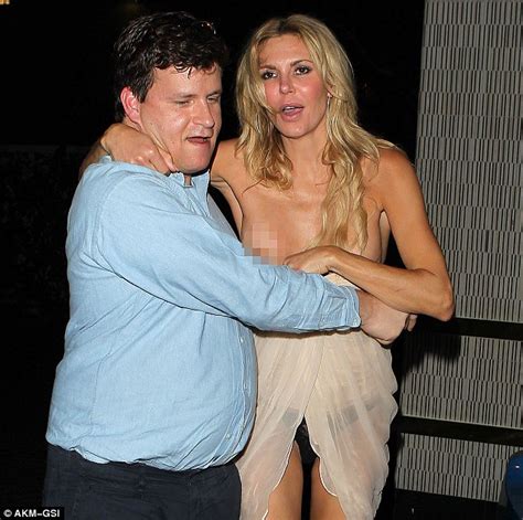 Brandi Glanville Exposes Her Breast And Her Underwear As She S Helped Home After Drunken Night