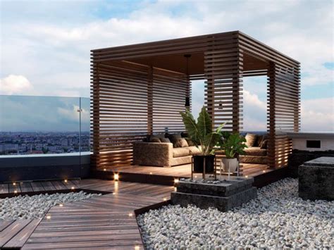 Pergola 51 Aménagements Pour Sinspirer Rooftop Terrace Design
