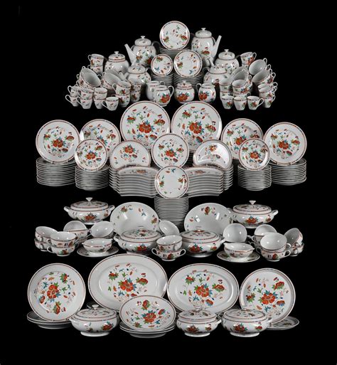 At Auction An Extensive Limoges Raynaud And Co Hokusai Pattern Part
