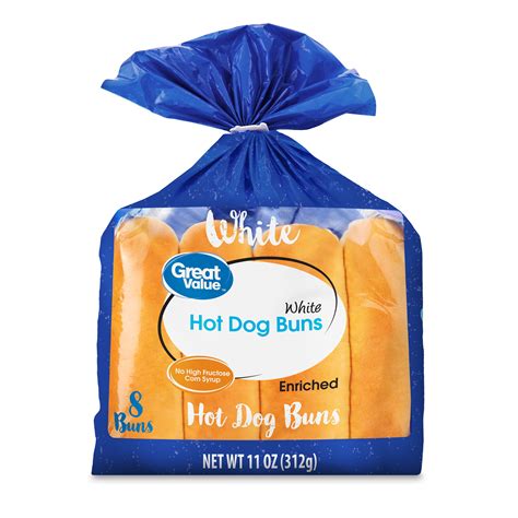 Great Value Hot Dog Buns White 11 Oz 8 Count
