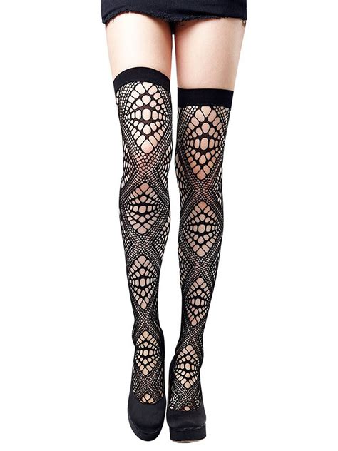 Sexy Thigh High Stockings With Keyhole Design Qlocherie