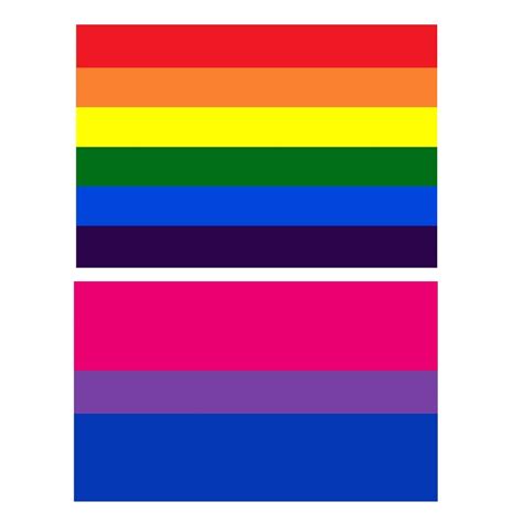 Amazon Com Aimtohome X Ft Rainbow Flag And Bi Pride Flag Gay Flag