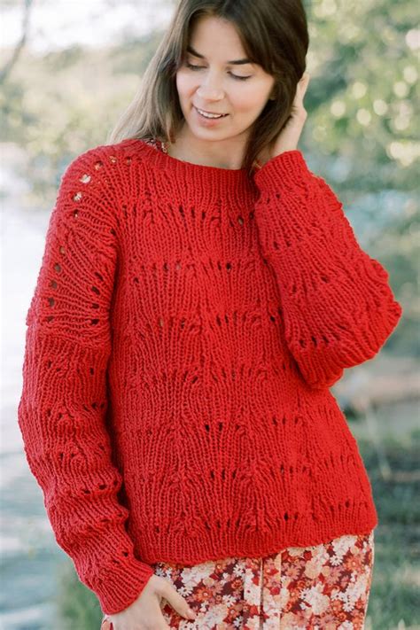 Free Knitting Pattern For A Lace Sweater Knitting Bee