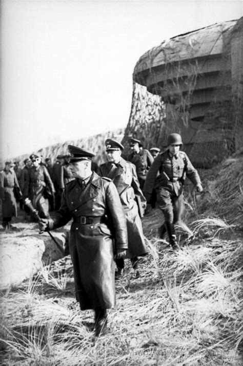 Hoog Bezoek Van Erwin Rommel Hoek Van Holland In Oorlogstijd