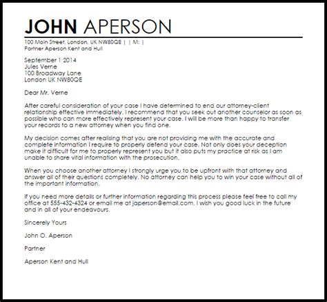 With examples and guidelines for layout and structure. Attorney Termination Letter Samples & Templates Download