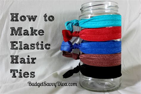 Make Your Own Elastic Hair Ties Elastic Ribbon Elastic Hair Ties