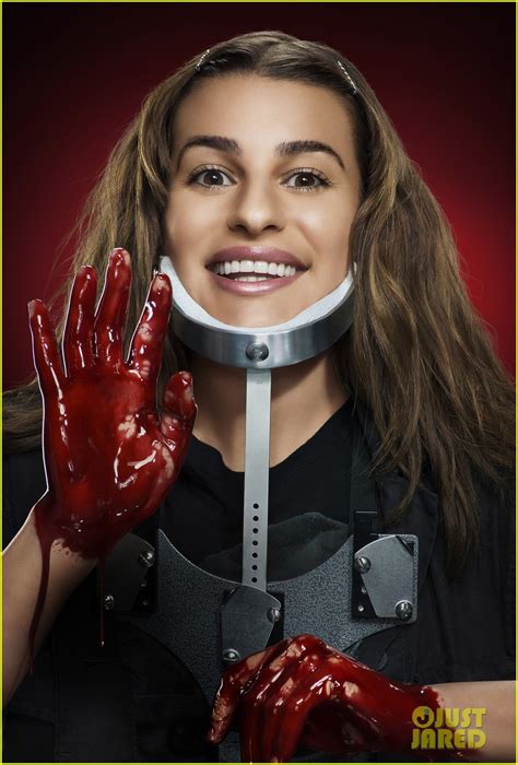 Photo Lea Michele Reacts To Scream Queens Red Devil Reveal Photo